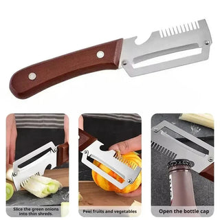 ScallionSwift – 3-in-1 Vegetable Slicer and Peeler, a Kitchen Essential!🔪