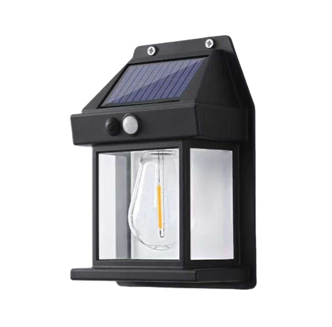 GlowGuard – 4-Pack Solar Outdoor Wall Lights with Motion Sensor