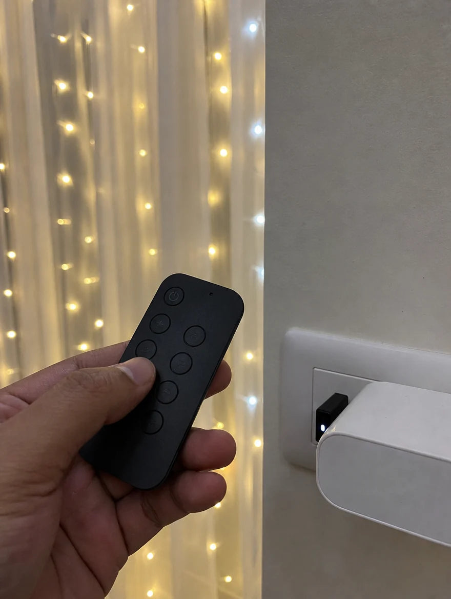 🎄 GlowCanvas – Smart DIY Programmable Curtain String Lights