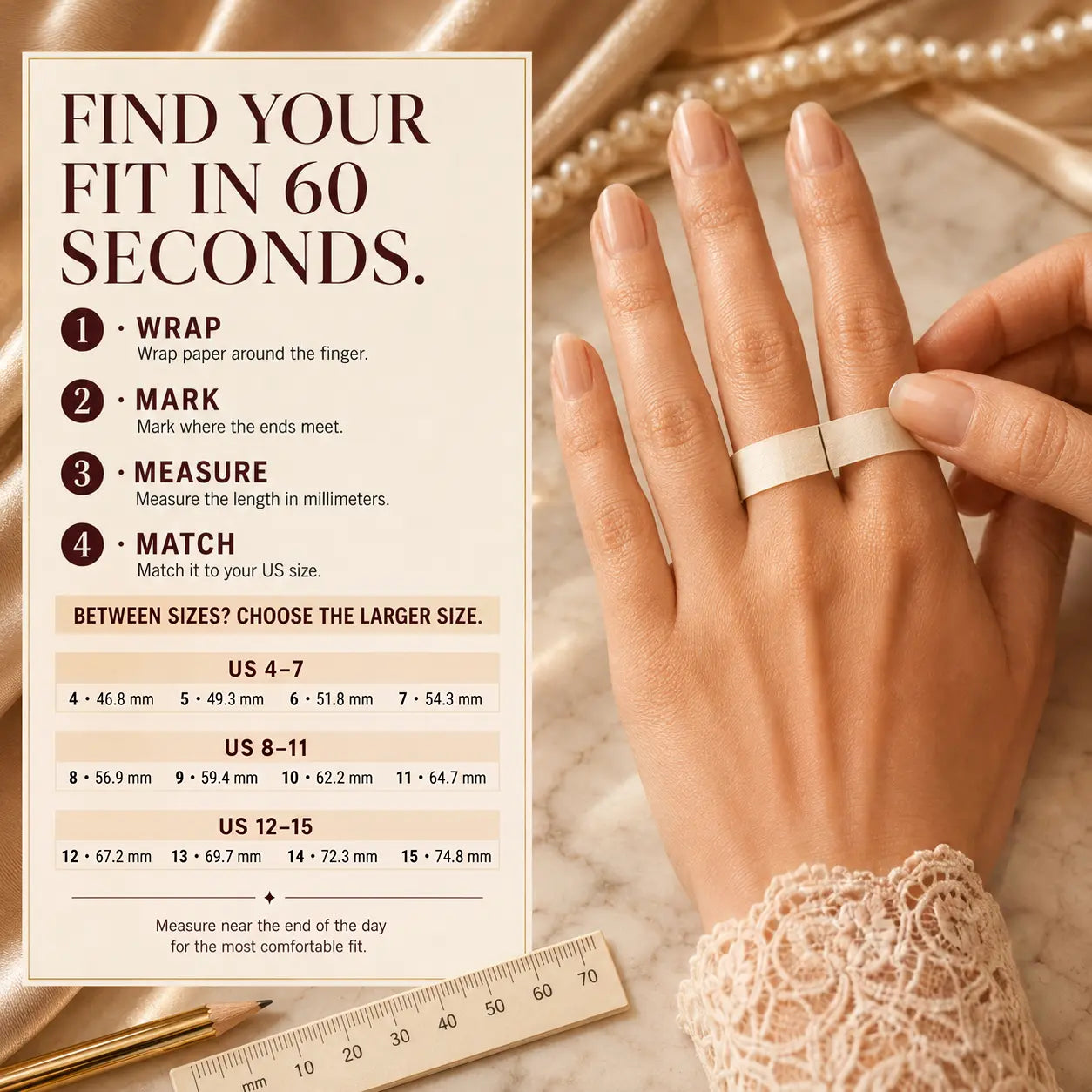 EverwildMarquise – 🔥 Lab-Grown Diamond Vine Ring in Gold or Silver