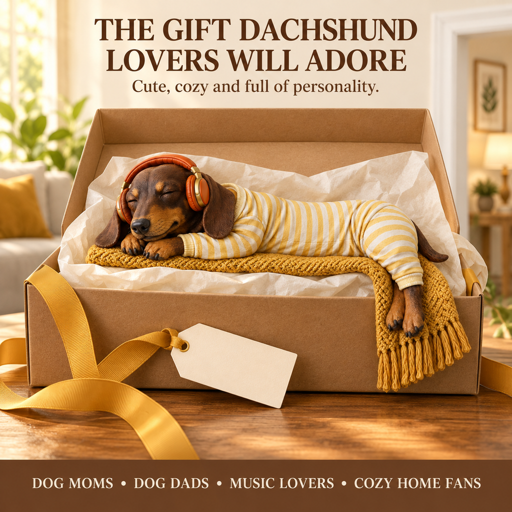 DoxieDoze – Sleeping Dachshund Door Topper