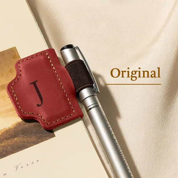 🔥Personalized Magnetic Leather Pen Holder Bookmark