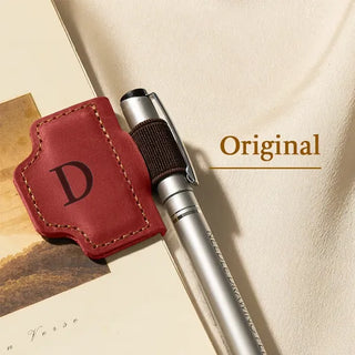 🔥Personalized Magnetic Leather Pen Holder Bookmark