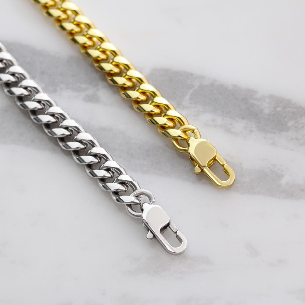 SonBond – To My Son Cuban Link Chain with Message Card