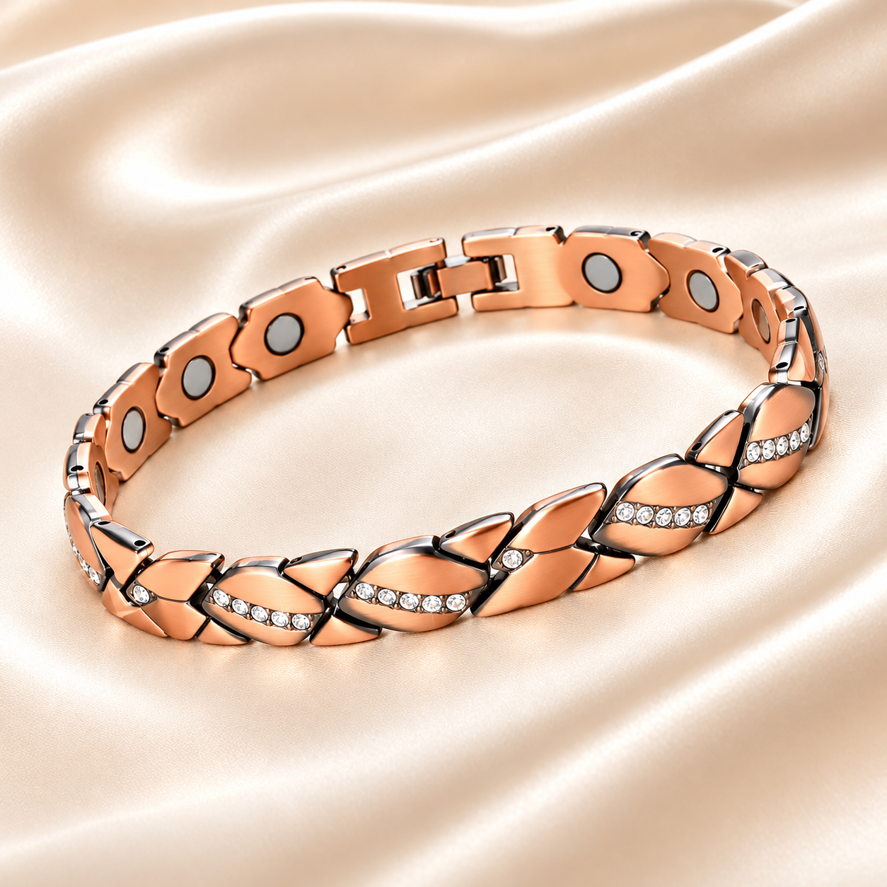 CopperEase – Women's Magnetic Copper Bracelet