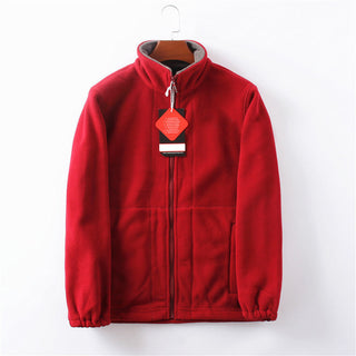 ThermaZip – 🔥 Unisex Full-Zip Stand Collar Reversible Fleece Coat
