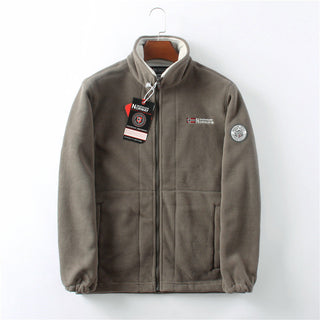 ThermaZip – 🔥 Unisex Full-Zip Stand Collar Reversible Fleece Coat