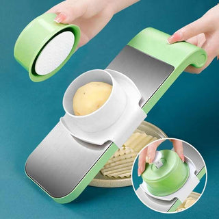 Safety hand guard and non slip vegetable slicer