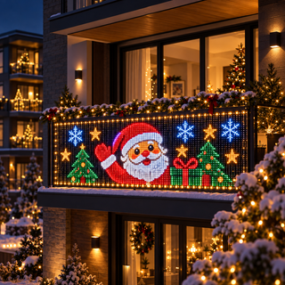 🎅💡PixelCurtain – Smart Christmas Curtain Lights with App-Controlled DIY Animated LED Display