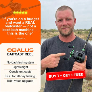 CastClean – Anti-Backlash Magnetic-Brake Baitcasting Reel, Buy One Get One Free