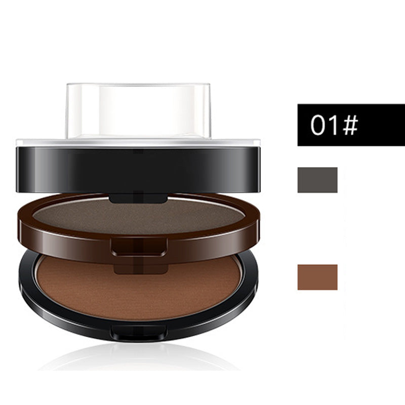 BrowPress – Instant Adjustable Eyebrow Stamp with Two-Color Brow Powder, Waterproof & Smudge-Proof