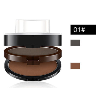 BrowPress – Instant Adjustable Eyebrow Stamp with Two-Color Brow Powder, Waterproof & Smudge-Proof