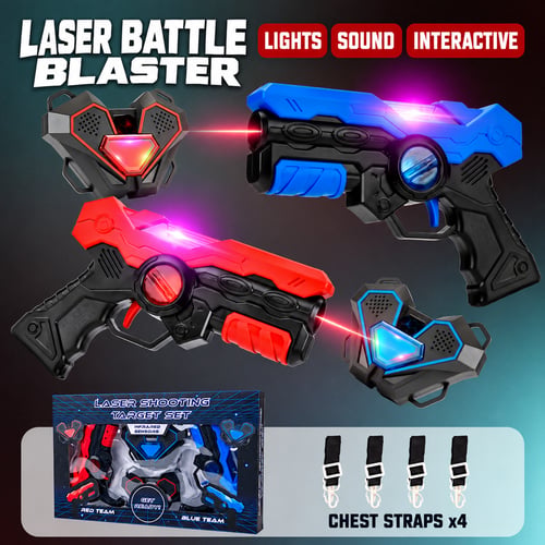 Parent-child interactive live-action laser tag
