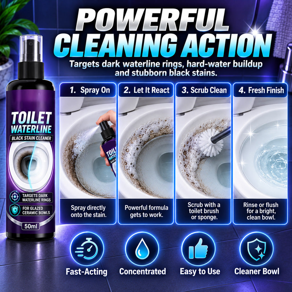 RingBreak – 🥳🚽🌟 Toilet Waterline Cleaner, Concentrated Blue Gel That Clings to Vertical Stains✅