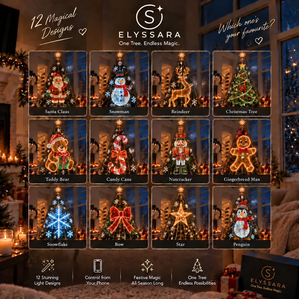 PixelPine – Smart Animated Christmas Tree Lights with Phone Control