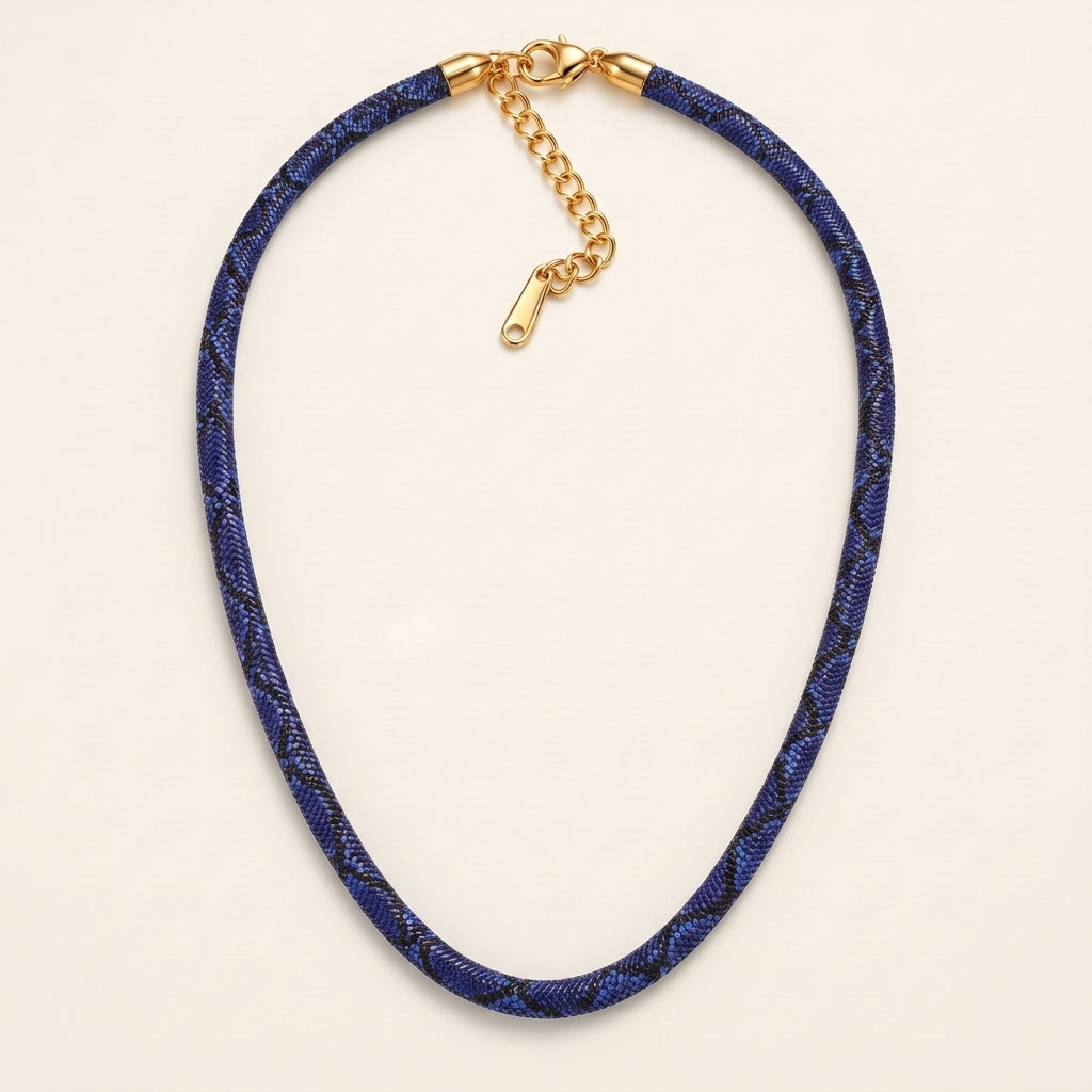 SerpentGleam – Reversible Statement Necklace