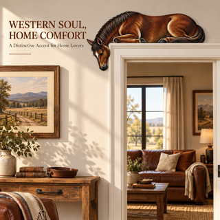 HorseNook – Wooden Resting Horse Door Topper