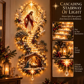 HeavenGlow – ✨ ✨ Jesus & Angel Christmas Wall Hanging✝️