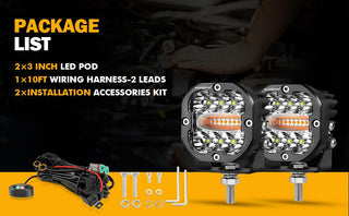 LED pod lights installation accessories