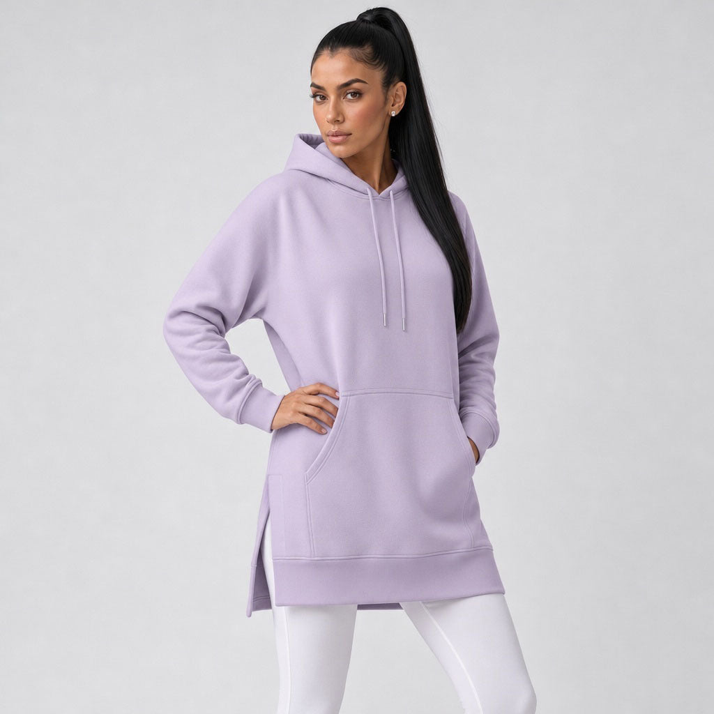 CozyDrape – Oversized Hoodie Dress