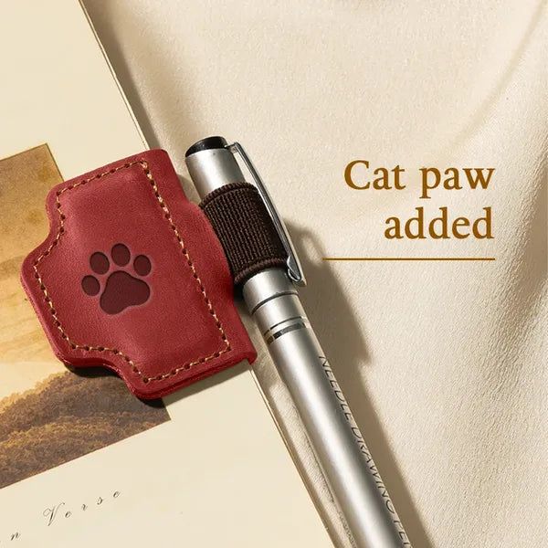 🔥Personalized Magnetic Leather Pen Holder Bookmark