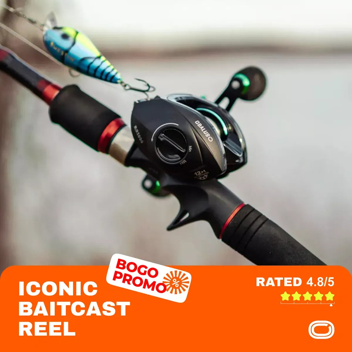 CastClean – Anti-Backlash Magnetic-Brake Baitcasting Reel, Buy One Get One Free