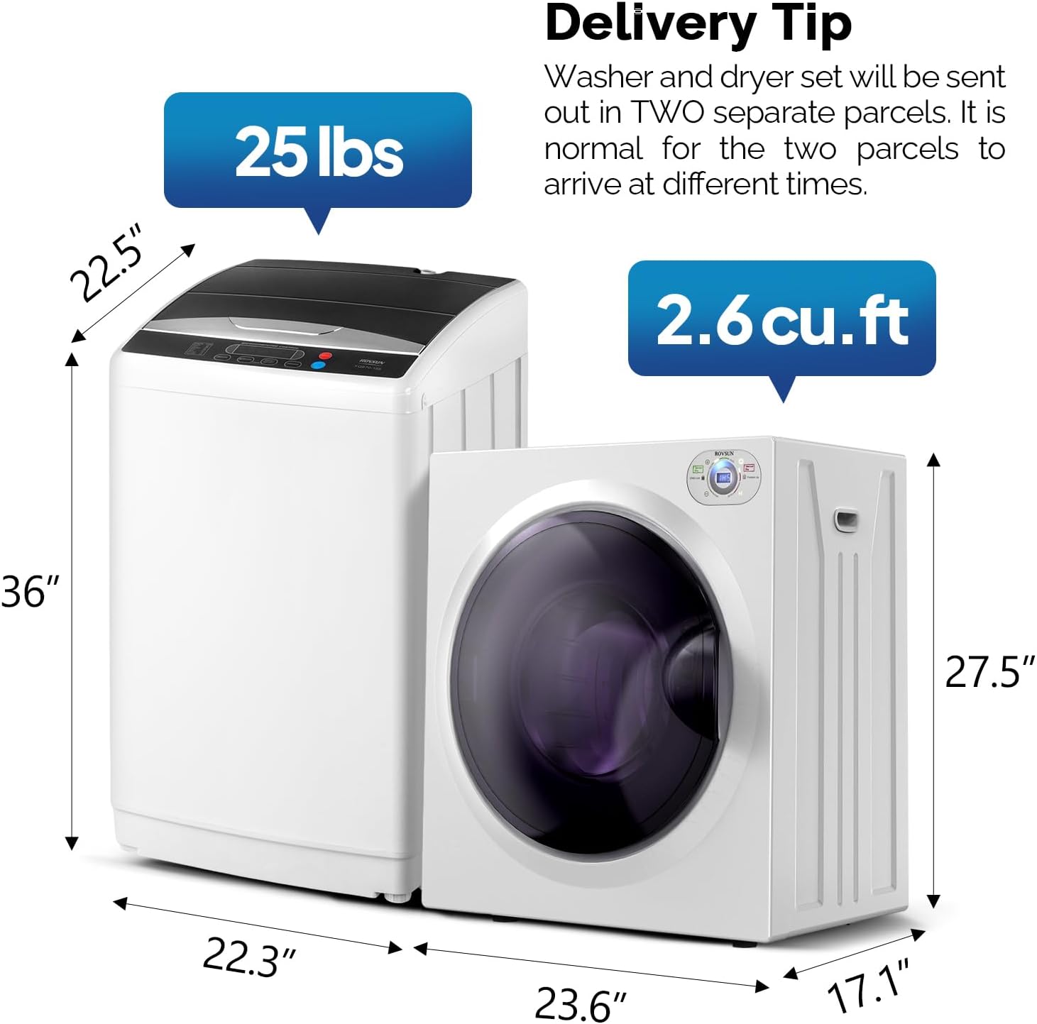 LaundryEase – Portable Washer and Dryer Set