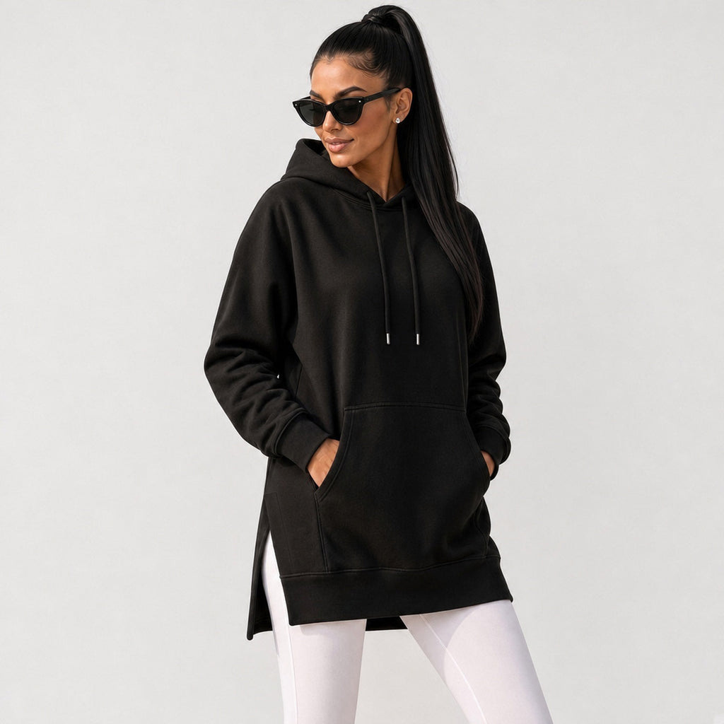 CozyDrape – Oversized Hoodie Dress