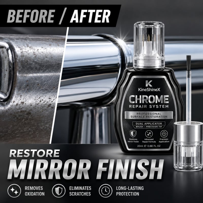 ChromeShine – Professional Chrome Repair Pen ✨ for Scratches, Oxidation & Dull Surfaces