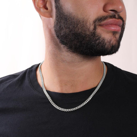 ForeverLink – To My Man Cuban Chain Necklace with Message Card
