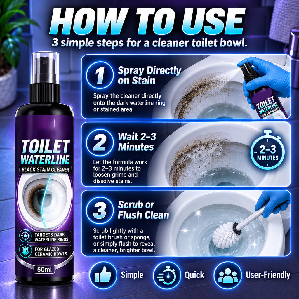 RingBreak – 🥳🚽🌟 Toilet Waterline Cleaner, Concentrated Blue Gel That Clings to Vertical Stains✅