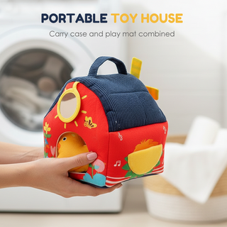 BarnBuddies – 📢📢⏰Interactive Plush Farm House Toy Set for Kids🐄🐏