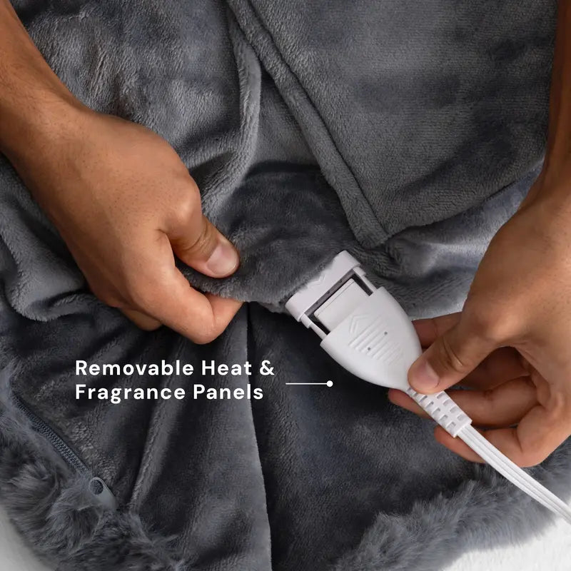 LavenderEmber – Lavender-Scented Heated Faux-Fur Blanket