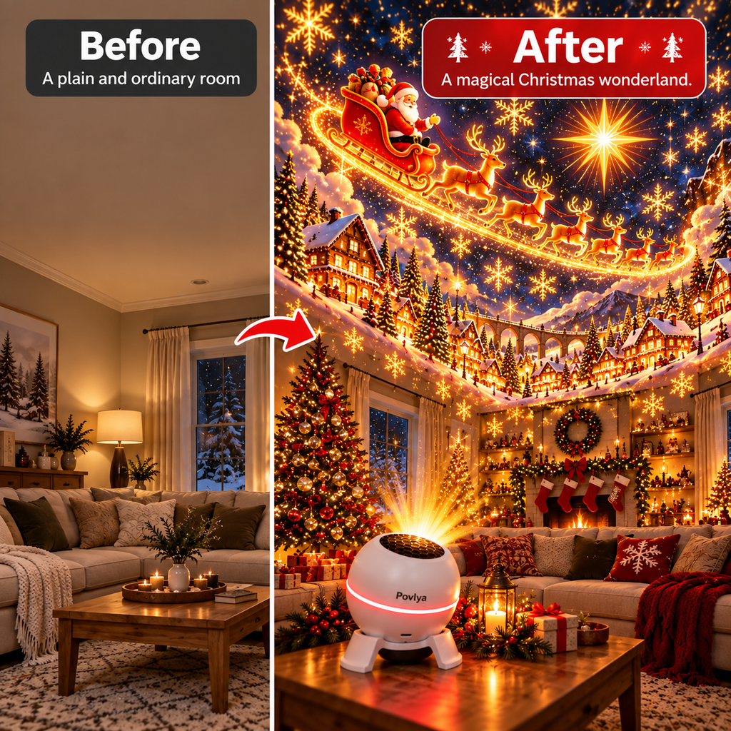 🎄 NoelGlow – Christmas Projection Light ✨ Light Up the Holiday Magic