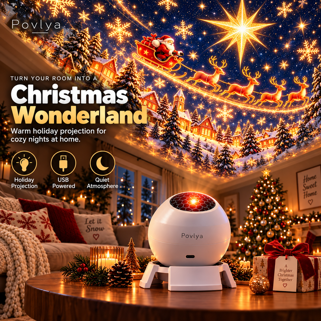 🎄 NoelGlow – Christmas Projection Light ✨ Light Up the Holiday Magic