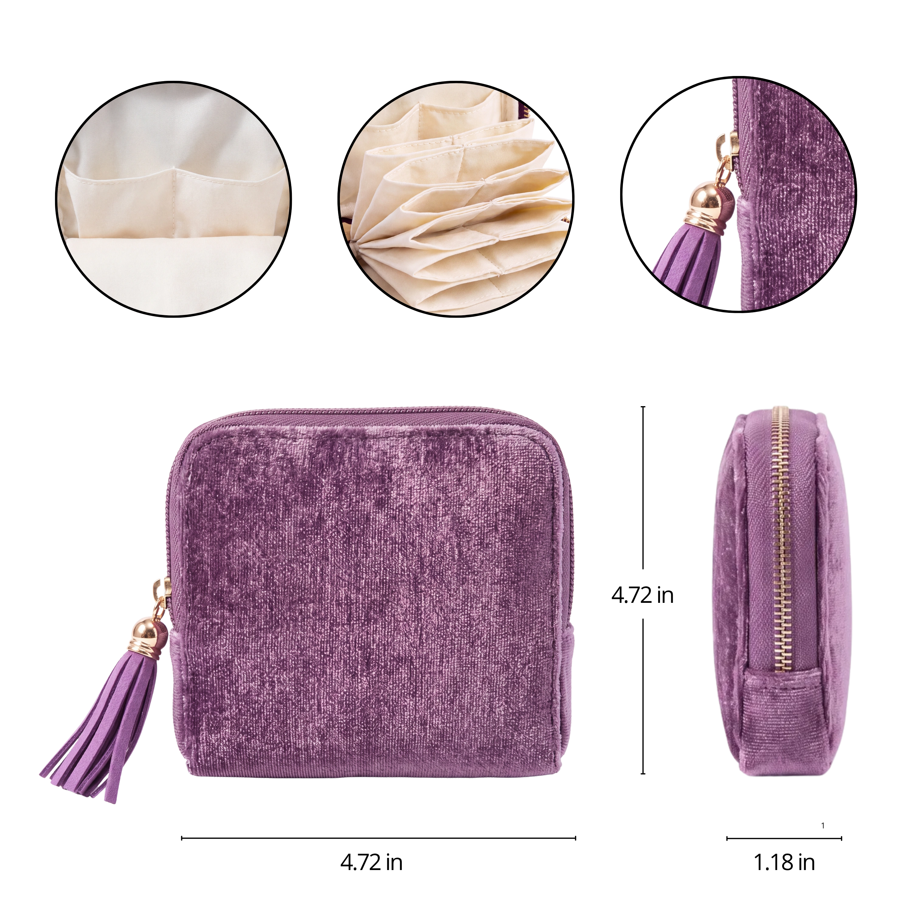 GemNest – Tangle-Free Chenille Jewelry Travel Case