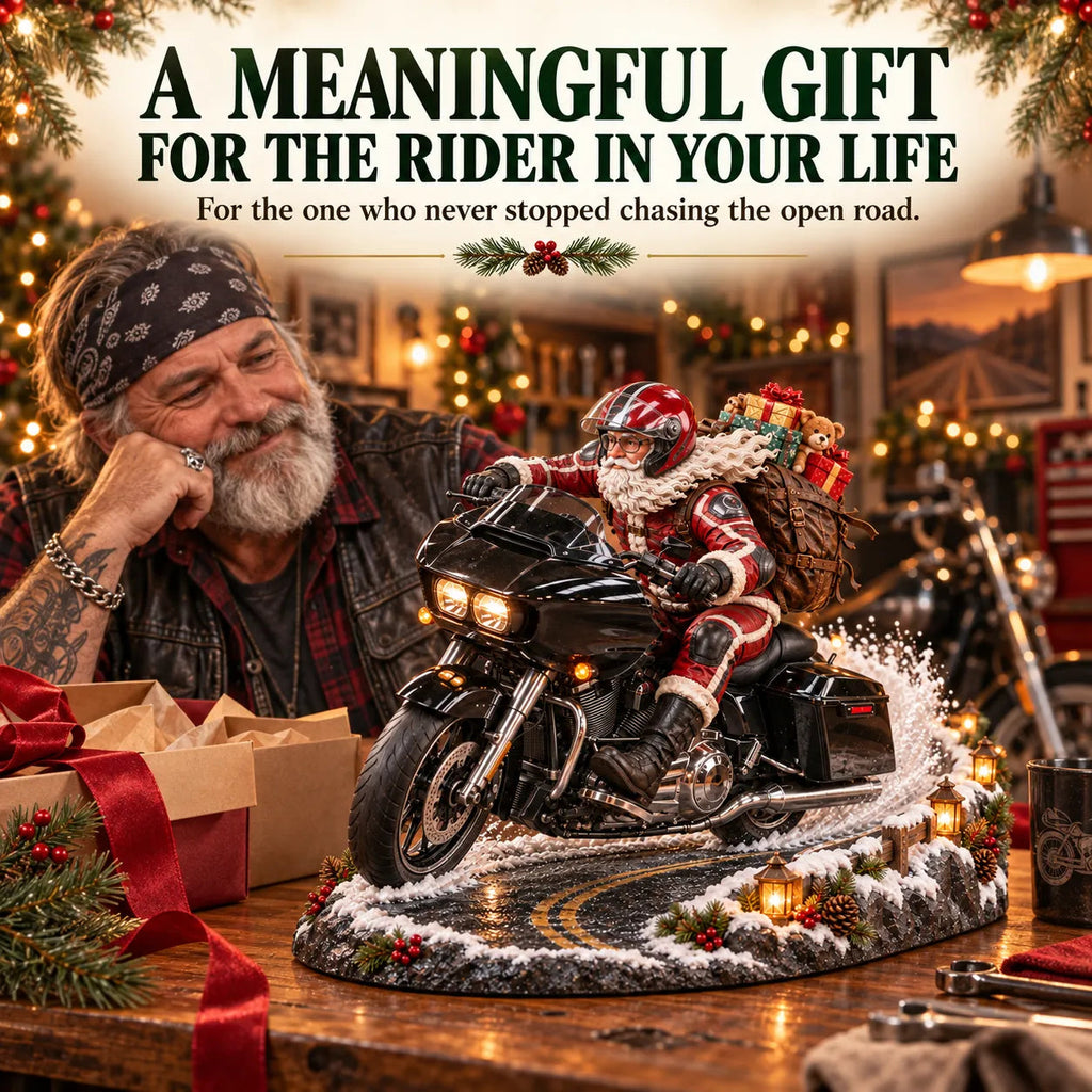SantaRider – 🏍️🎅 Santa’s Ride Home Christmas Motorcycle Keepsake💨