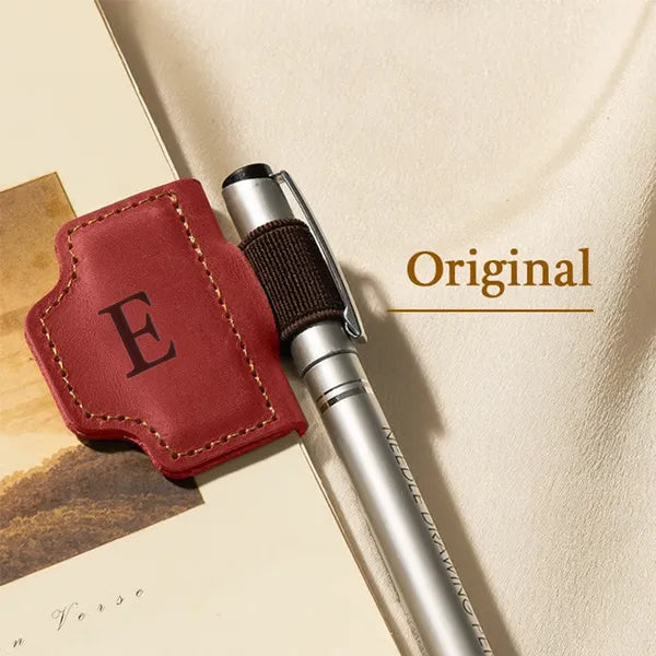 🔥Personalized Magnetic Leather Pen Holder Bookmark