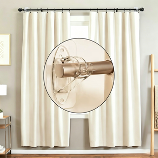 RodEase – No-Drill Self-Adhesive Curtain Rod Holders (2-Pack)