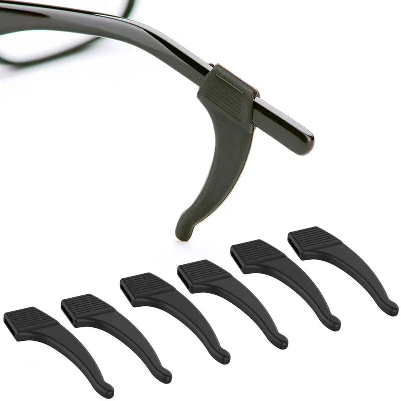 SnugHook – Anti-Slip Silicone Ear Grips for Glasses, Sunglasses & Reading Glasses (3 Pairs)