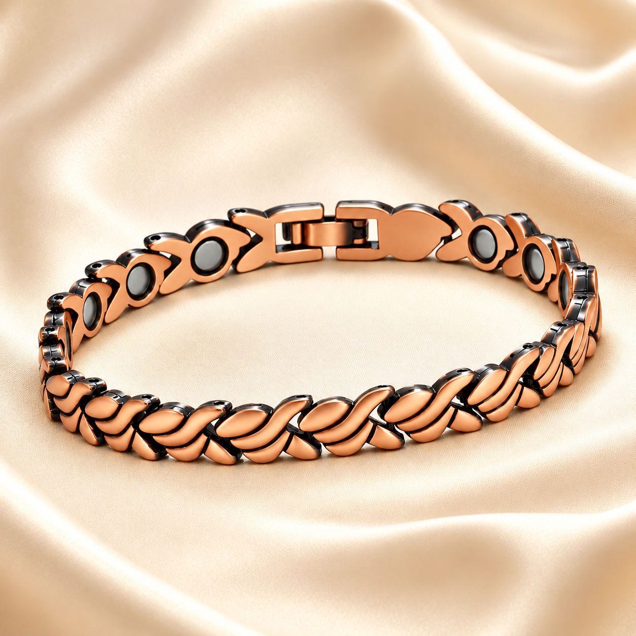 CopperEase – Women's Magnetic Copper Bracelet
