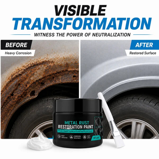 RustRevive – ✨🥳🥳💞🔧🏠 Metal Rust Protection Black Repair Paste for Gates, Railings & Tools 🛡️✨