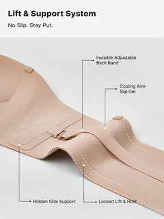 SecureLift – Women's Strapless Front-Closure Push-Up Bra