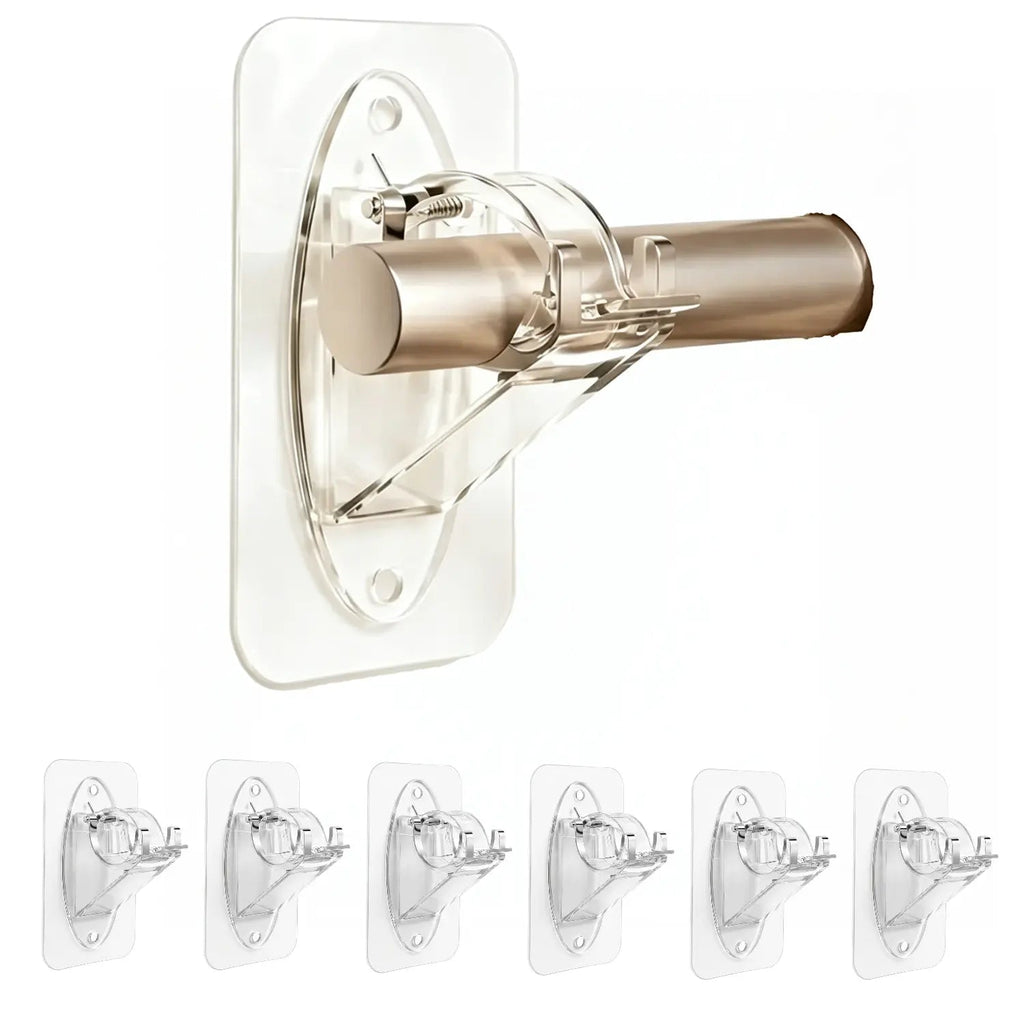 RodEase – No-Drill Self-Adhesive Curtain Rod Holders (2-Pack)