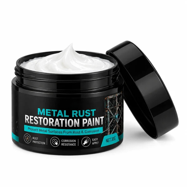 RustRevive – ✨🥳🥳💞🔧🏠 Metal Rust Protection Black Repair Paste for Gates, Railings & Tools 🛡️✨