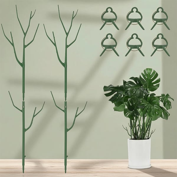 🌱 Adjustable Climbing Plant Stakes – Natural‑Look, Tool‑Free Support for Indoor & Outdoor Vertical Growth