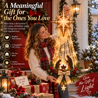 FaithGlow – ✨✨✝️ Bethlehem Star Lighted Nativity Wall Decor