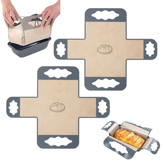 🥐LoafLift – Cross-Shape Food-Safe Baking Liner, Easy-Clean Alternative to Disposable Parchment Paper