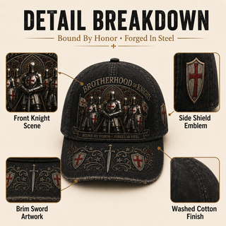 ⚔️ HonorBound – Knights Templar Cap