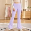 Kid Cross Waist Flare Yoga Pants – High Waist Tummy Control Bell Bottom Leggings